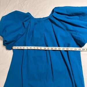 Entro Blue Puff Sleeve Top